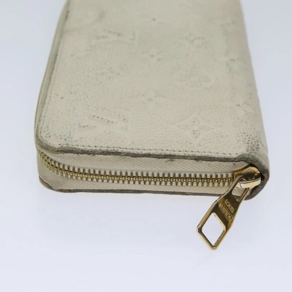 LOUIS VUITTON Monogram Empreinte Zippy Wallet Wallet Neige M60546 LV Auth 69792 - Picture 8 of 16